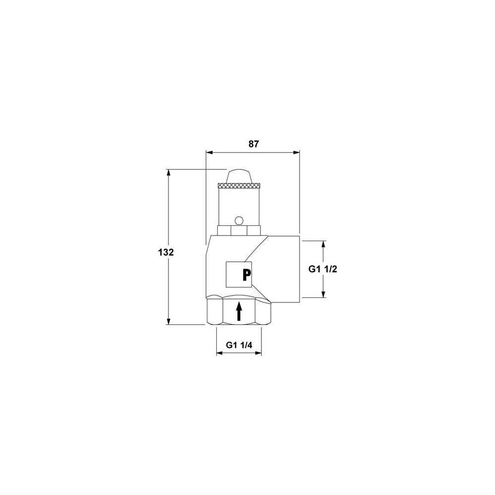 IMI Pneumatex Sicherheitsventil DSV 32-3.0 H, Ansprechdruck 3,0 bar, G 1 1/4" x G 1 1/2", ... IMI-5374030 7640161632493 (Abb. 5)