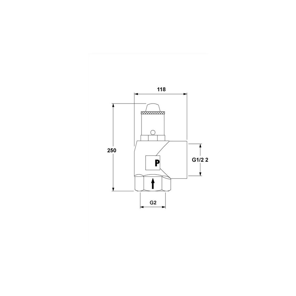 IMI Pneumatex Sicherheitsventil DSV 50-3.0 H, Ansprechdruck 3,0 bar, G 2" x G 2 1/2", Rotg... IMI-5376030 7640148634915 (Abb. 5)