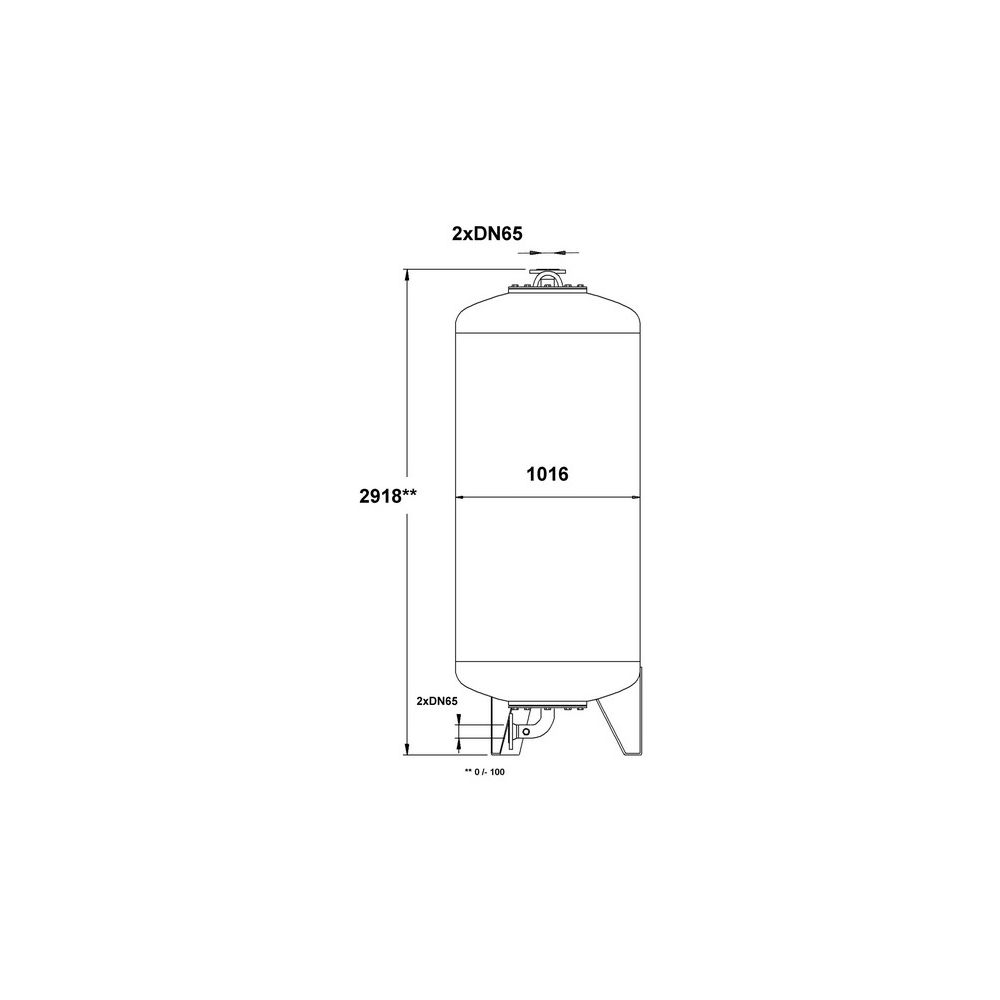 IMI Pneumatex Zwischengefäß DG 2000.10, Nennvolumen 2000L, max. 10 bar und 180 Grad C, 2x ... IMI-7142017 7640148634632 (Abb. 4)