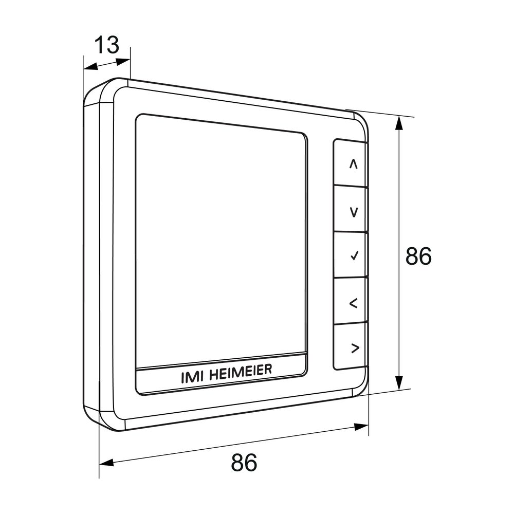 Heimeier Raumthermostat HM-PRT programmierbar 230V, Weiß... IMI-1500-07.500 4024052053704 (Abb. 2)