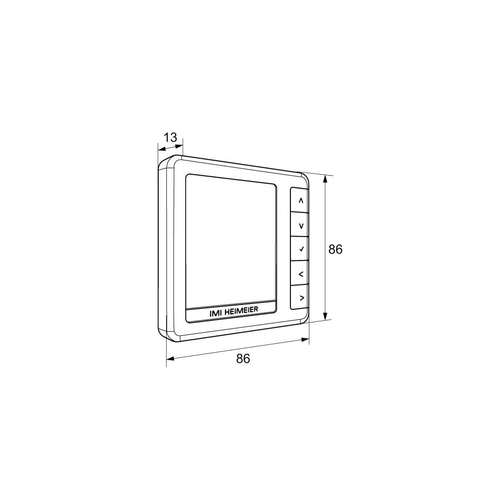 IMI Heimeier Raumthermostat HM-PRT, 230V programmierbar, Weiß... IMI-1500-07.500 4024052053704 (Abb. 5)