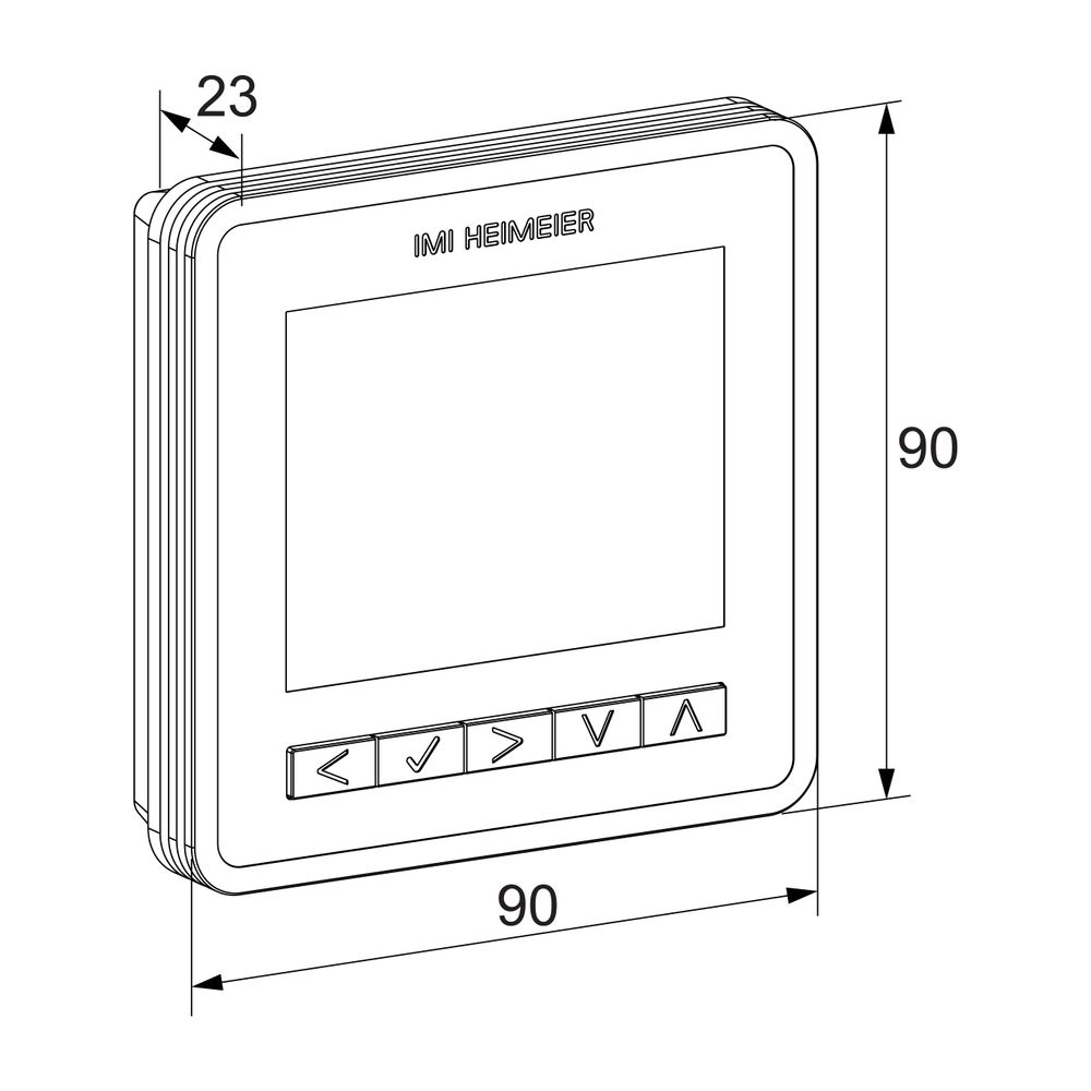 Heimeier neoAir Raumthermostat V3 kabellos inklusive Batterien für Smart Home... IMI-1500-03.500 4024052070527 (Abb. 2)