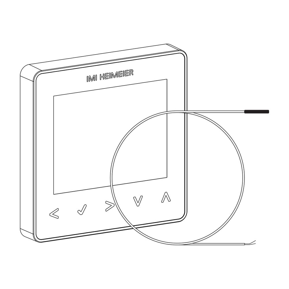 Heimeier neoStat-e V2 Raumthermostat für elektrische Fußbodenheizung 230V für Smart Ho... IMI-1500-02.500 4024052074310 (Abb. 3)