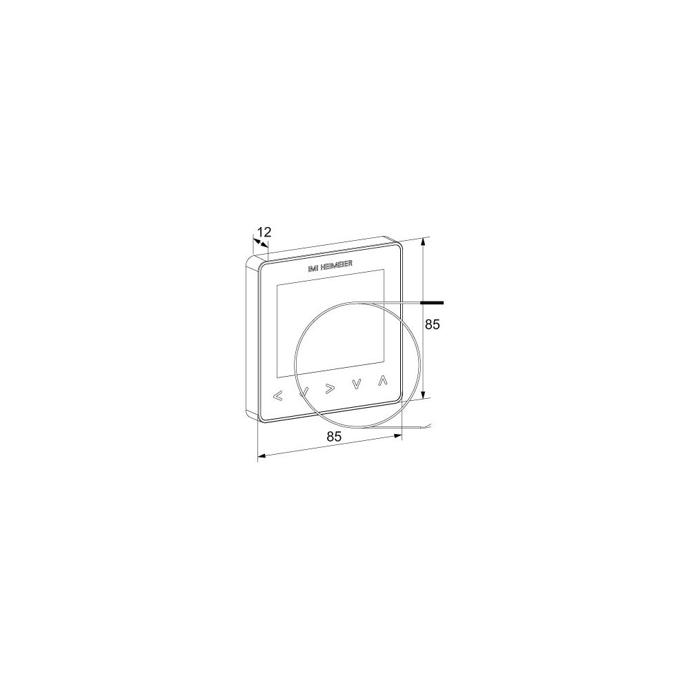 IMI Heimeier Raumthermostat neoStat-e V2, 230V für elektrische Fußbodenheizung, Smart ... IMI-1500-02.500 4024052074310 (Abb. 5)