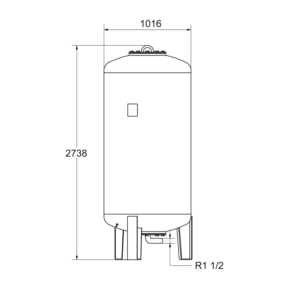 IMI Pneumatex Druckausdehnungsgefäß Statico SG2000.6, mit fester Gasfüllung... IMI-7102021 7640148630375 (Abb. 2)