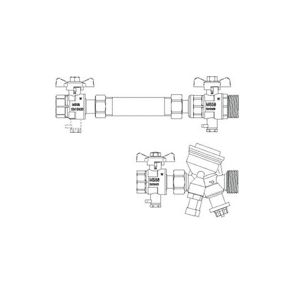 IMI TA Anschluss-Set TA-COMPACT-P horizontal, für Durchflussregelung mit Passstück für... IMI-32604010601 5902276898365 (Abb. 3)