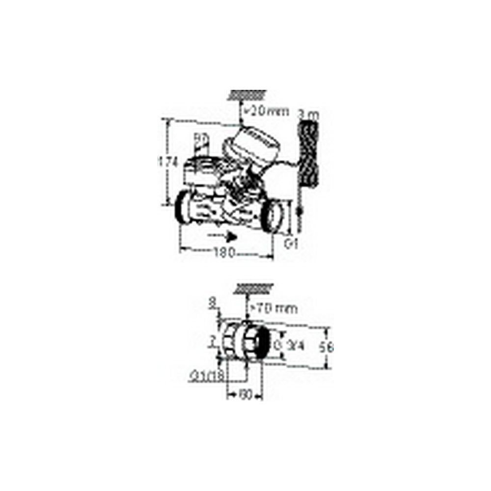 IMI TA Durchgangsregelventil TA-Smart, elektronisch druckunabhängig, DN 20, PN 25... IMI-32223100020 7318794174207 (Abb. 4)