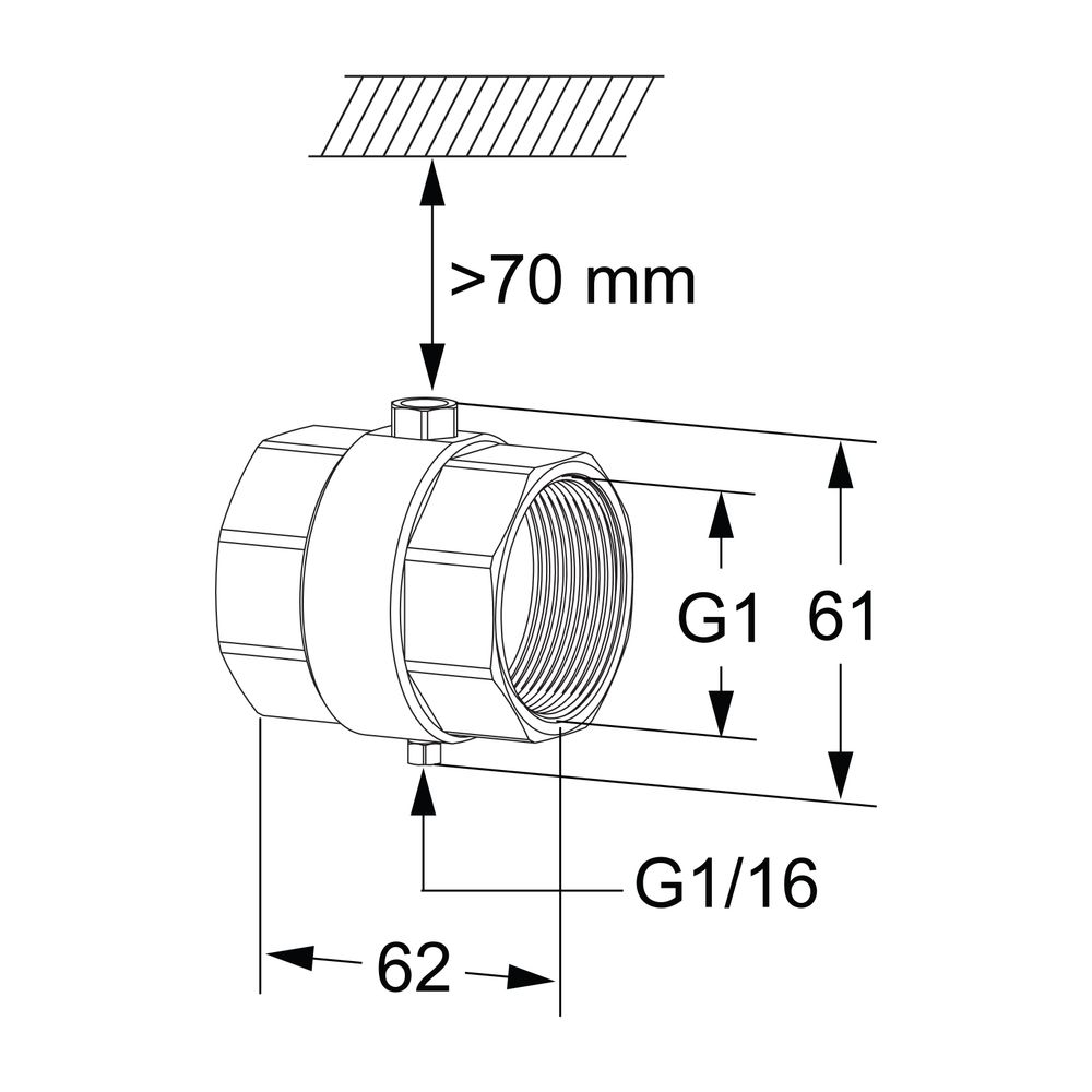 Heimeier TA Temperaturfühlergehäuse mit Tauchhülse für TA-Smart/-TA-Smart-Dp DN 25... IMI-32223000025 7318794175006 (Abb. 2)