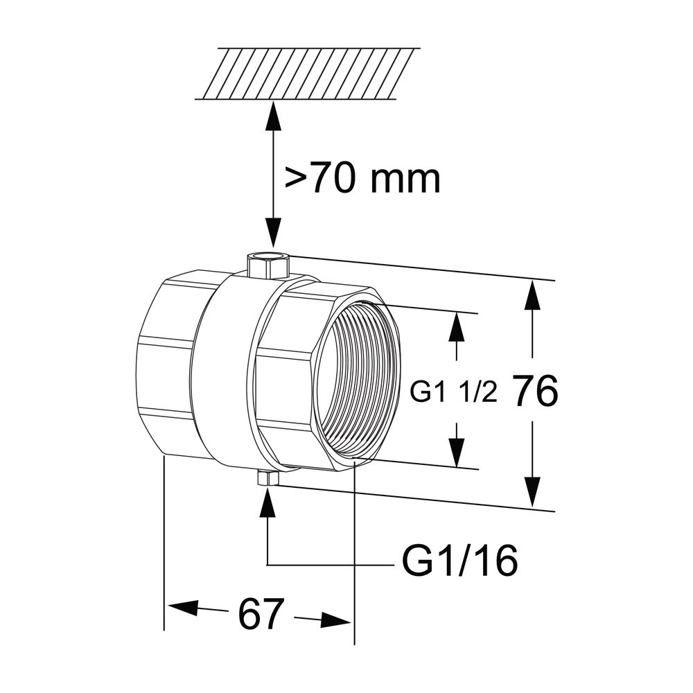 Heimeier TA Temperaturfühlergehäuse mit Tauchhülse für TA-Smart/-TA-Smart-Dp DN 40... IMI-32223000040 7318794171503 (Abb. 2)