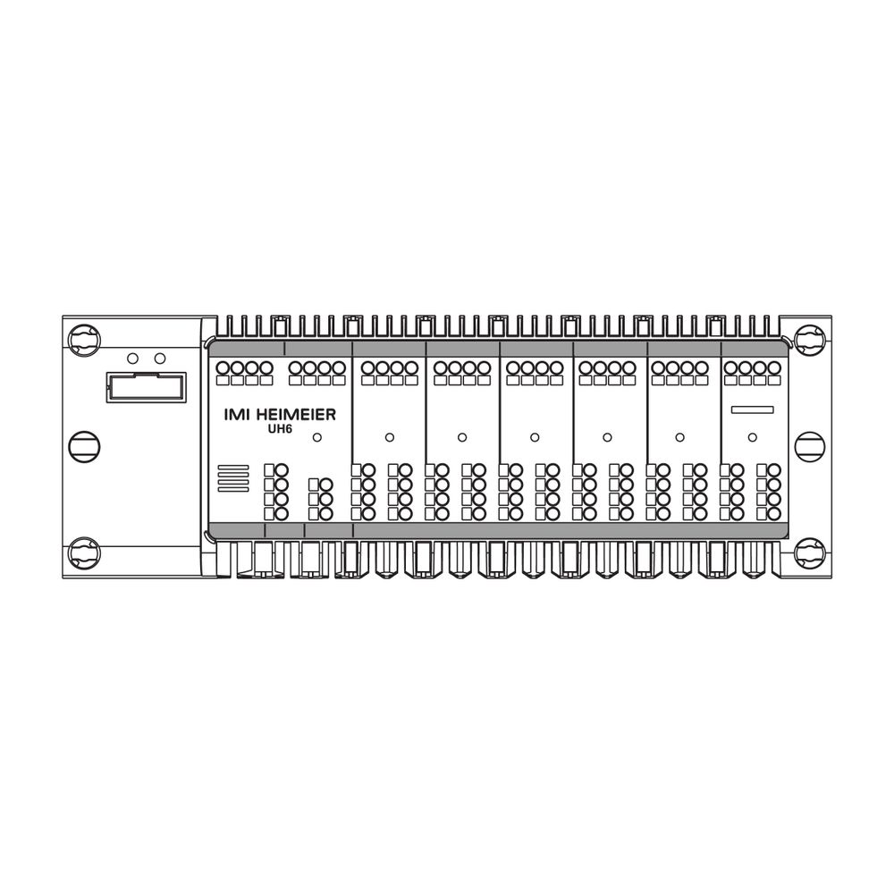 Heimeier UH6 Klemmleiste kabelgebunden für 6 Zonen, 230V... IMI-1500-02.006 4024052067190 (Abb. 3)
