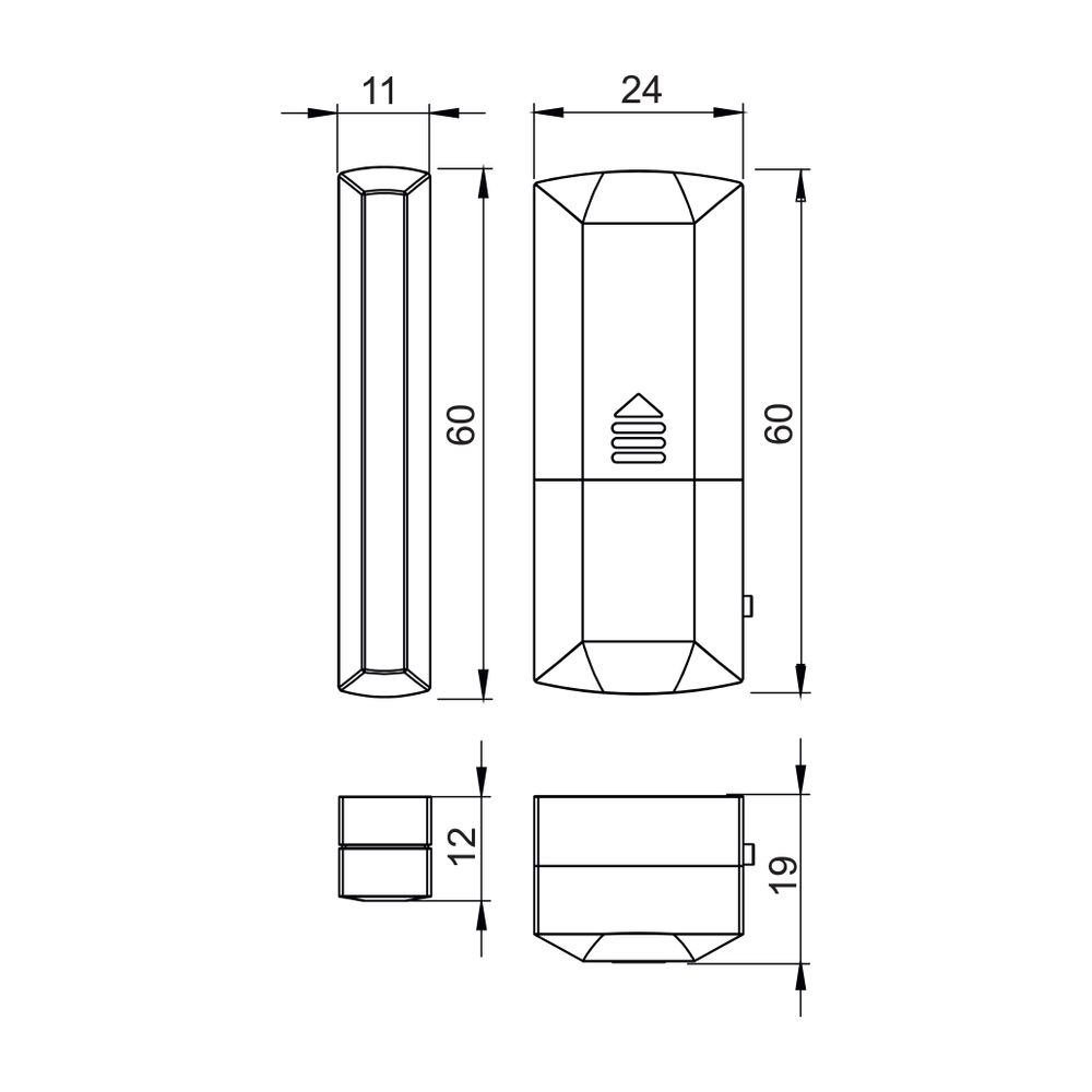 Heimeier Funk-Fenster-/Türkontaktsensor inklusive 3,6V LS14250 Batterie... IMI-1500-05.330 4024052047154 (Abb. 2)