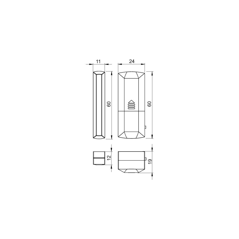 IMI Heimeier Funk-Fenster- und Türkontaktsensor, inkl. 3,6V LS14250 Batterie... IMI-1510-05.330 4024052009176 (Abb. 5)
