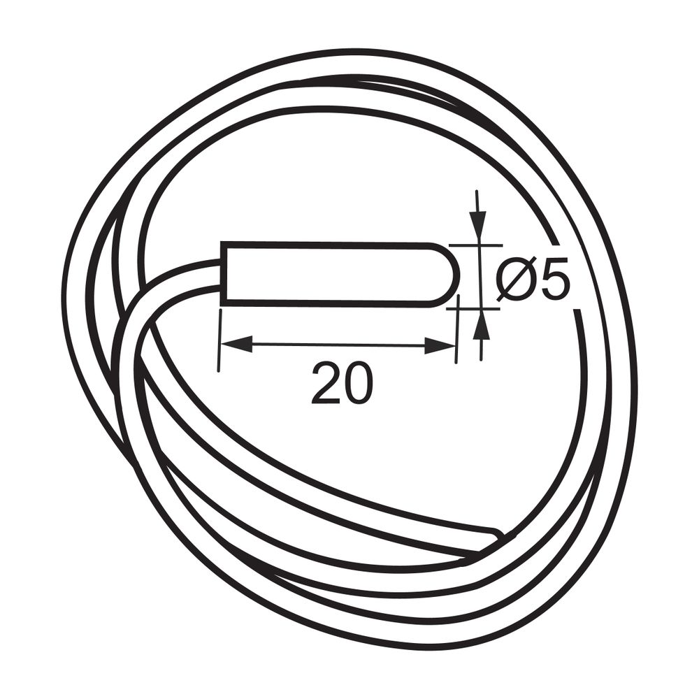 Heimeier Fußbodentemperaturfühler kabelgebunden für neoStat/neoAir/HM-PRT... IMI-1500-01.983 4024052060986 (Abb. 1)