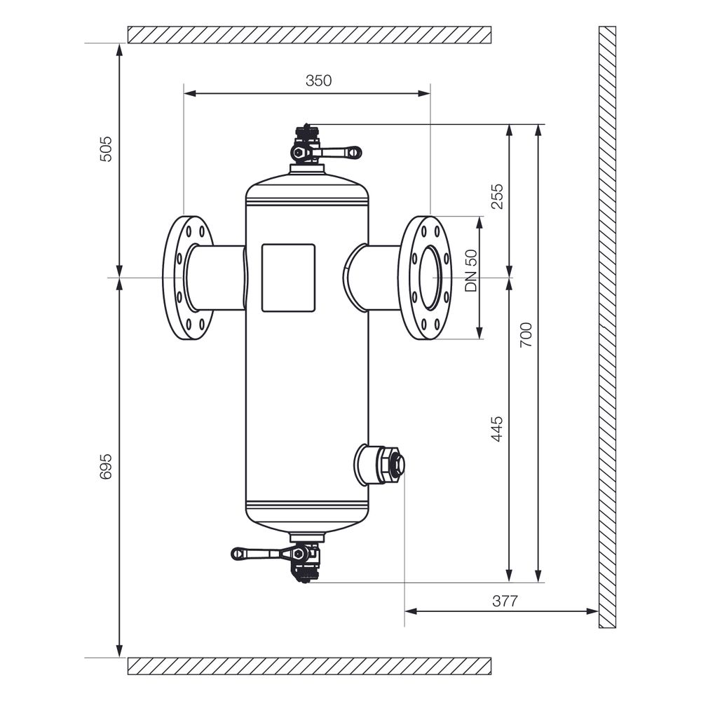 IMI Pneumatex Abscheider Zeparo Cyclone Max ZCX 50, DN 50 PN 10, Flanschanschluss... IMI-30304110900 7640161645868 (Abb. 2)