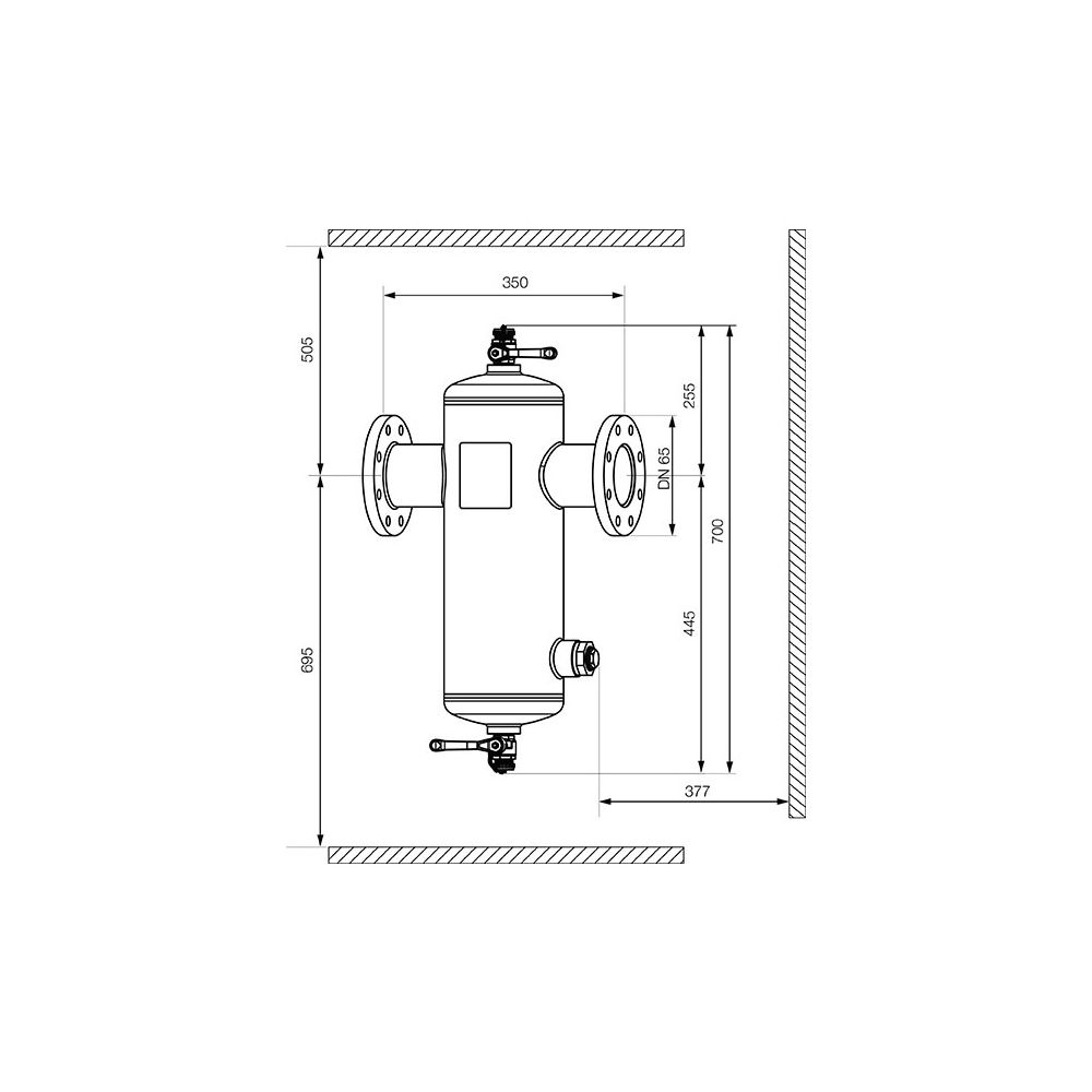 IMI Pneumatex Abscheider Zeparo Cyclone Max ZCX 65, DN 65 PN 10, Flanschanschluss... IMI-30304111001 7640161645875 (Abb. 2)