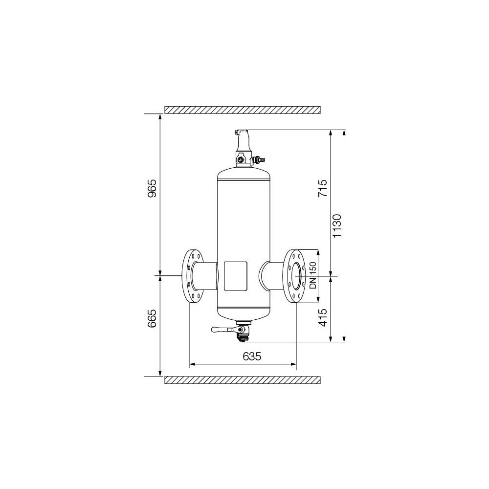 IMI Pneumatex Abscheider Zeparo Aero ZA 150, DN 150 PN 10, Flanschanschluss... IMI-30304131401 7640161646094 (Abb. 2)