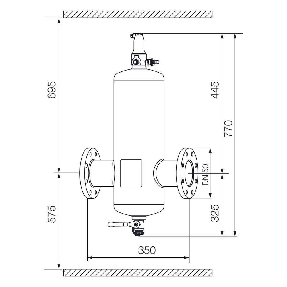 IMI Pneumatex Abscheider Zeparo Aero ZA 50, DN 50 PN 10, Flanschanschluss... IMI-30304130900 7640161646049 (Abb. 2)