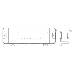 IMI Heimeier Klemmleiste UH8-RF Mini, Funk, 8 Zonen, 230V, 868MHz Funkfrequenz, ABS, W... IMI-1510-01.008 5902276825637 (Abb. 1)