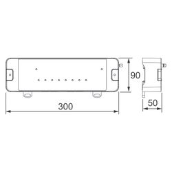 IMI Heimeier Klemmleiste UH8-RF Mini, Funk, 8 Zonen, 230V, 868MHz Funkfrequenz, ABS, W... IMI-1510-01.008 5902276825637 (Abb. 1)