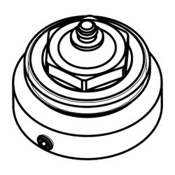 Heimeier Spindelverlängerung 10mm für Thermostatventil-Unterteile, Messing vernickelt... IMI-2201-10.700 4024052011650 (Abb. 1)