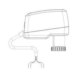 IMI TA motorischer Stellantrieb TA-Slider 500 2T, ohne Pt1000, stetig, 0-10V DC, Kabel... IMI-32222510916 5902276820946 (Abb. 1)