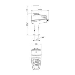 Heimeier TA Stellantrieb TA-Slider 1600, 24V stetig, 0(2)-10 VDC, 3-Punkt, 2-Punkt... IMI-32222810110 5902276816789 (Abb. 1)