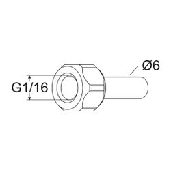 Heimeier TA Übergangsverschraubung TA-Smart-Dp für Impulsleitung mit Anschluss G 1" /1... IMI-32604010002 5902276817861 (Abb. 1)