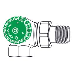 IMI Heimeier Thermostat-Ventilunterteil Eclipse 300, Winkeleck links DN 15... IMI-3953-02.000 4024052057542 (Abb. 1)