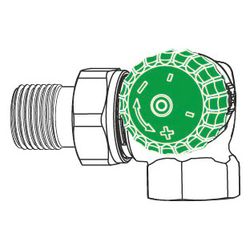 IMI Heimeier Thermostat-Ventilunterteil Eclipse 300, Winkeleck rechts DN 15... IMI-3954-02.000 4024052018598 (Abb. 1)