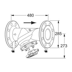 Heimeier TA Strangregulierventil STAF-R Flanschanschluss DN 150 PN 16... IMI-52186792 5902276805226 (Abb. 1)