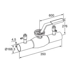 IMI TA Strangregulierventil TA-BVS 140, Nennweite DN 150 Nenndruck PN 25, Anschweißenden... IMI-652140092 6415840183419 (Abb. 1)