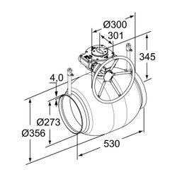 IMI TA Strangregulierventil TA-BVS 240, Nennweite DN 250 Nenndruck PN 25, Anschweißenden... IMI-652240094 6415840183938 (Abb. 1)