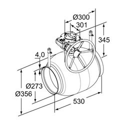 IMI TA Strangregulierventil TA-BVS 240, Nennweite DN 250 Nenndruck PN 25, Anschweißenden... IMI-652240094 6415840183938 (Abb. 1)