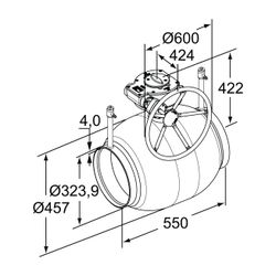 IMI TA Strangregulierventil TA-BVS 140, Nennweite DN 300 Nenndruck PN 25, Anschweißenden... IMI-652140095 6415840183471 (Abb. 1)
