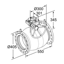 IMI TA Strangregulierventil TA-BVS 243, Nennweite DN 250 Nenndruck PN 16, Flansche, Edel... IMI-652243094 6415840116936 (Abb. 1)