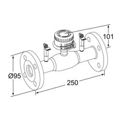 IMI TA Strangregulierventil TA-BVS 143, Nennweite DN 15 Nenndruck PN 25, Flansche, Stahl... IMI-652153015 6415840426707 (Abb. 1)