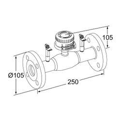IMI TA Strangregulierventil TA-BVS 143, Nennweite DN 20 Nenndruck PN 25, Flansche, Stahl... IMI-652153020 6415840426714 (Abb. 1)