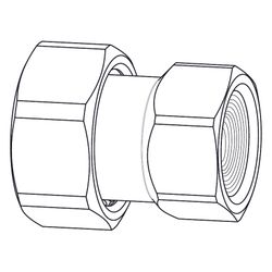 IMI TA Anschlussverschraubung DN 20, G 1" x G 3/4", mit Innengewinde und freilaufender Mu... IMI-52009820 5902276820052 (Abb. 1)