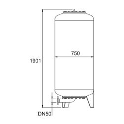 IMI Pneumatex Druckausdehnungsgefäß Aquapresso Außengewinde 700.10... IMI-7111013 7640148634038 (Abb. 1)