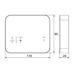 IMI Heimeier Funkverstärker neo Boost V2, kabelgebunden, 868 MHz, 20m Reichweite, IP20... IMI-1510-06.330 4024052031719 (Abb. 1)