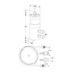 Heimeier TA Differenzdruck-Fühler Set für TA-Smart-Dp 10-100kPa... IMI-32502010008 5902276817656 (Abb. 1)