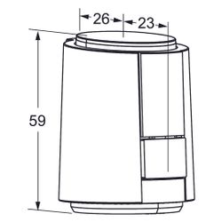 IMI TA thermischer Stellantrieb EMO T II, stromlos geöffnet NO 230V, mit Aufsteckadapt... IMI-32204312000 5902276825101 (Abb. 1)