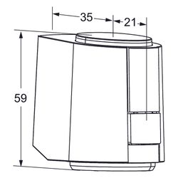 IMI TA thermischer Stellantrieb EMO TM II, stetig, stromlos geschlossen NC 24V ohne Ka... IMI-32204321100 5902276825255 (Abb. 1)