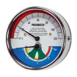 IMI Pneumatex Thermohydrometer TH 4, 0-4 bar, 0-120°C... IMI-5011038 7640148638623 (Abb. 1)