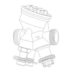 IMI TA Regel- und Regulierventil TA-Modulator druckunabhängig, DN20, G 1, PN16, 400kPa... IMI-52164320 7318794027107 (Abb. 1)