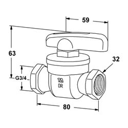 IMI TA Kugelhahn TA 900 iSi PN 16, DN 20, G 3/4, Kvs 3m³/h, blauer Griff... IMI-58950120 7318793352903 (Abb. 1)