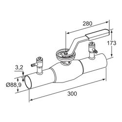 IMI TA Strangregulierventil TA-BVS 140 Anschweißenden, DN 80, PN 25, Stahl... IMI-652140080 6415840183358 (Abb. 1)