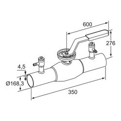 IMI TA Strangregulierventil TA-BVS 140 Anschweißenden, DN 150, PN 25, Stahl... IMI-652140092 6415840183419 (Abb. 1)