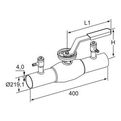 IMI TA Strangregulierventil TA-BVS 240 Anschweißenden, DN 200, PN 25, Edelstahl... IMI-652240093 6415840183921 (Abb. 1)