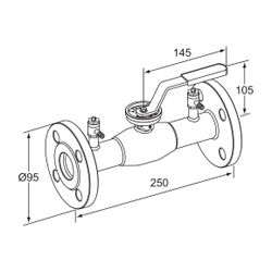 IMI TA Strangregulierventil TA-BVS 243 Flansche, DN 15, PN 40, Edelstahl... IMI-652243015 6415840116813 (Abb. 1)